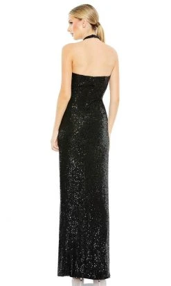 Ieena Duggal 11279 - Halter Neck Sequined Evening Dress
