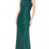 Ieena Duggal - 11280 Sequin Bow Accent Halter Gown