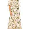 Ieena Duggal 11320 - V-Neck Floral Dress 1 Ieena Duggal 11320 - V-Neck Floral Dress