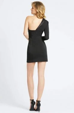 Ieena Duggal - 12262I One Shoulder Strap Tuxedo Cocktail Dress