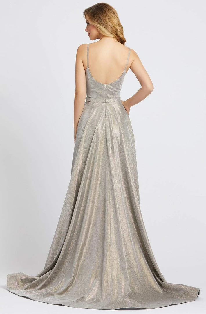 Ieena Duggal - 20165I Ruched Plunging V-Neck Evening Gown 4 Ieena Duggal - 20165I Ruched Plunging V-Neck Evening Gown