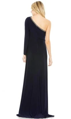 Ieena Duggal 26039 - Asymmetrical Neckline Prom Dress