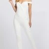 Ieena Duggal - 26141I Plunging Off-Shoulder Jumpsuit Mac Duggal