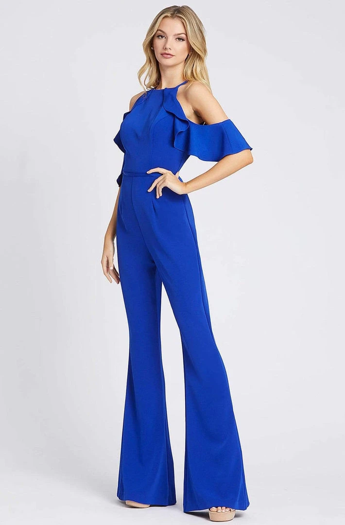 Ieena Duggal - 26192I Ruffled Halter Neck Jumpsuit 4 Ieena Duggal - 26192I Ruffled Halter Neck Jumpsuit