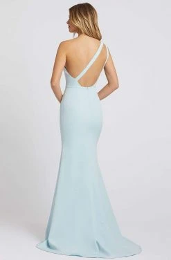 Ieena Duggal - 26266I Asymmetrical Strapped Open Back Gown