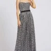 Mac Duggal Ieena Duggal - 26294I Metallic Geo-Pattern Sleeveless A Line Gown 2 Mac Duggal Ieena Duggal - 26294I Metallic Geo-Pattern Sleeveless A Line Gown