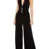 Ieena Duggal - 2643 Halter Tuxedo Bodice Jumpsuit