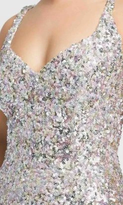 Ieena Duggal - 26469I Sleeveless V-Neck Shimmer Sequin Gown Mac Duggal 7 Ieena Duggal - 26469I Sleeveless V-Neck Shimmer Sequin Gown Mac Duggal