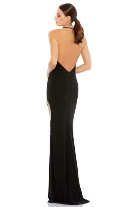Ieena Duggal - 26533 Bead-Trimmed Halter Dress