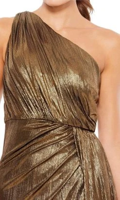 Ieena Duggal - 26537 One Shoulder Grecian Metallic Gown 8 Ieena Duggal - 26537 One Shoulder Grecian Metallic Gown