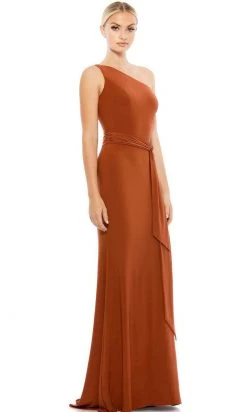 Ieena Duggal 26581 - One Shoulder Jerser Gown