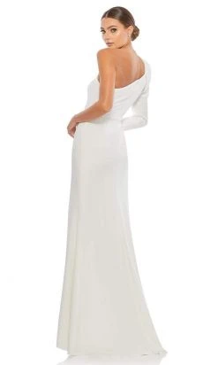 Ieena Duggal - 26592I Puff Long Sleeve One Shoulder Gown 17 Ieena Duggal - 26592I Puff Long Sleeve One Shoulder Gown