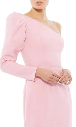 Ieena Duggal - 26592I Puff Long Sleeve One Shoulder Gown 18 Ieena Duggal - 26592I Puff Long Sleeve One Shoulder Gown