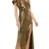 Ieena Duggal 26600 - Metallic One Shoulder Fitted Dress