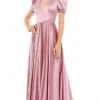 Ieena Duggal - 26606 Puff Sleeve A-Line Gown 2 Ieena Duggal - 26606 Puff Sleeve A-Line Gown