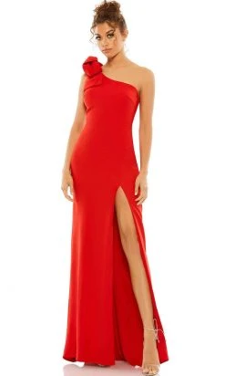 Ieena Duggal 26665 - Asymmetric Neckline One-Shoulder Sheath Dress