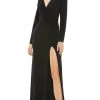 Ieena Duggal 26686 - Long Sleeves Deep V-neck Evening Gown 2 Ieena Duggal 26686 - Long Sleeves Deep V-neck Evening Gown