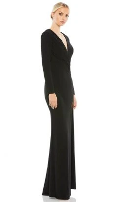 Ieena Duggal 26686 - Long Sleeves Deep V-neck Evening Gown 13 Ieena Duggal 26686 - Long Sleeves Deep V-neck Evening Gown