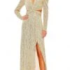Ieena Duggal 27050 - Puff Sleeve Sequin Evening Dress 2 Ieena Duggal 27050 - Puff Sleeve Sequin Evening Dress