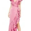 Ieena Duggal 49529 - High-Low Ruffled Side Formal Gown 2 Ieena Duggal 49529 - High-Low Ruffled Side Formal Gown