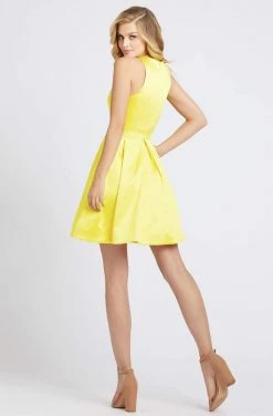 Ieena Duggal - 55268I Jewel Neck Short A-Line Dress Mac Duggal