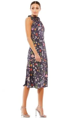 Ieena Duggal 55629 - Floral Print Halter Cocktail Dress