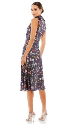 Ieena Duggal 55629 - Floral Print Halter Cocktail Dress