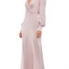 Ieena Duggal 55635 - Deep V-neck Long Dress