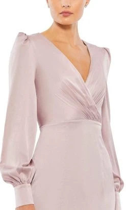 Ieena Duggal 55635 - Deep V-neck Long Dress