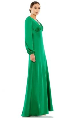 Ieena Duggal 55693 - Bishop Sleeve Evening Gown | Couture Candy
