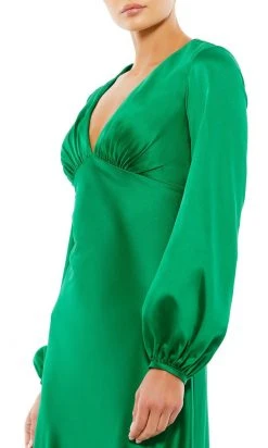 Ieena Duggal 55693 - Bishop Sleeve Evening Gown | Couture Candy