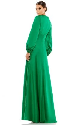 Ieena Duggal 55693 - Bishop Sleeve Evening Gown | Couture Candy