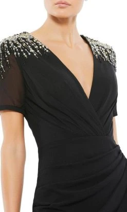 Ieena Duggal 55704 - Embellished Shoulders V-Neck Long Dress 7 Ieena Duggal 55704 - Embellished Shoulders V-Neck Long Dress