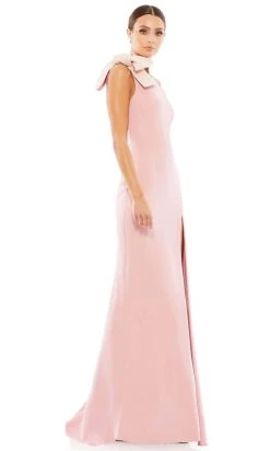 Ieena Duggal 55707 - Asymmetric Ribbon On One-Shoulder Formal Dress