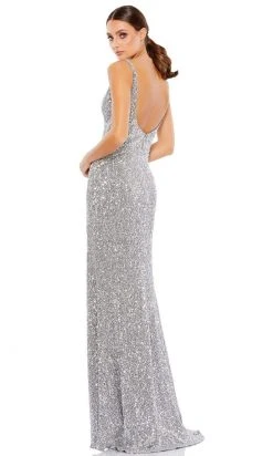 Ieena Duggal - 67717 Sequined Plunging V Neck Sheath Dress 7 Ieena Duggal - 67717 Sequined Plunging V Neck Sheath Dress