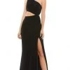Ieena Duggal - 67937I One Shoulder Cutout High Slit Dress