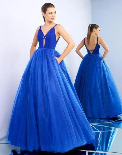 Ieena Duggal - Plunging V Neck Ballgown 26028I Mac Duggal 4 Ieena Duggal - Plunging V Neck Ballgown 26028I Mac Duggal