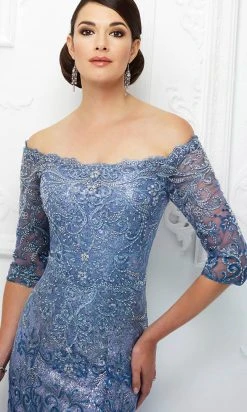 Ivonne D 118D07W - Lace Trumpet Evening Gown Ivonne D For Mon Cheri 9 Ivonne D 118D07W - Lace Trumpet Evening Gown Ivonne D For Mon Cheri