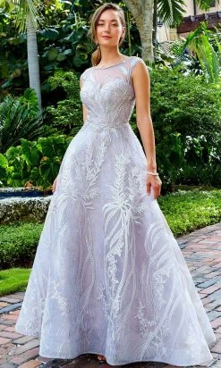 Ivonne D 122D61 - Embroidered Tulle Evening Gown Ivonne D For Mon Cheri 11 Ivonne D 122D61 - Embroidered Tulle Evening Gown Ivonne D For Mon Cheri