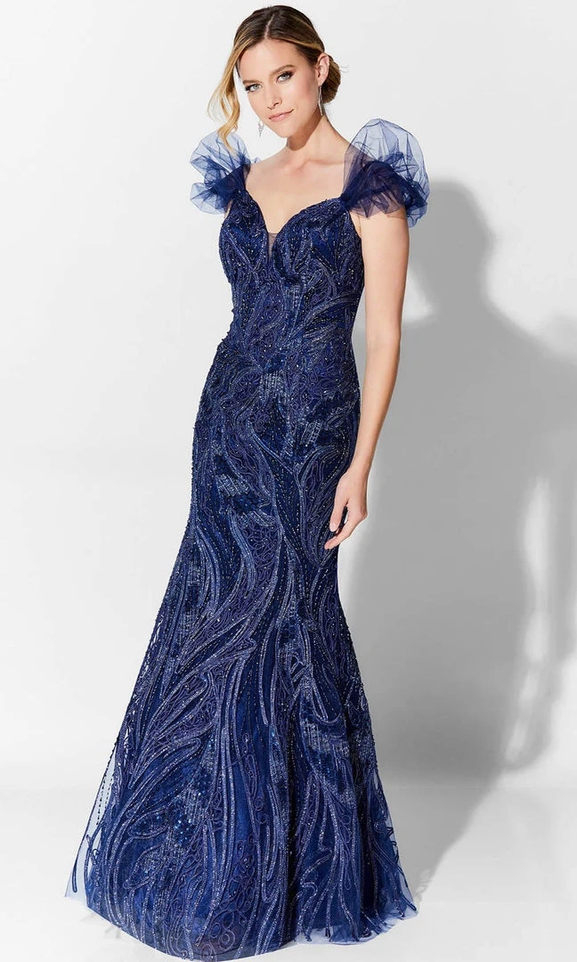 Ivonne D For Mon Cheri Ivonne D 122D64 - Off Shoulder Beaded Evening Gown 3 Ivonne D For Mon Cheri Ivonne D 122D64 - Off Shoulder Beaded Evening Gown