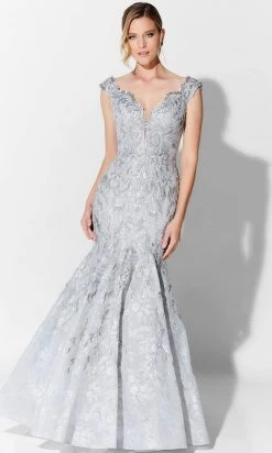 Ivonne D 122D66 - Scallop Lace Evening Gown