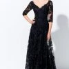 Ivonne D By Mon Cheri - 120D02 Lace V-Neck A-Line Evening Gown Ivonne D For Mon Cheri 2 Ivonne D By Mon Cheri - 120D02 Lace V-Neck A-Line Evening Gown Ivonne D For Mon Cheri