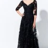 Ivonne D For Mon Cheri Ivonne D By Mon Cheri - 120D02W Elbow Length Embellished Long Dress
