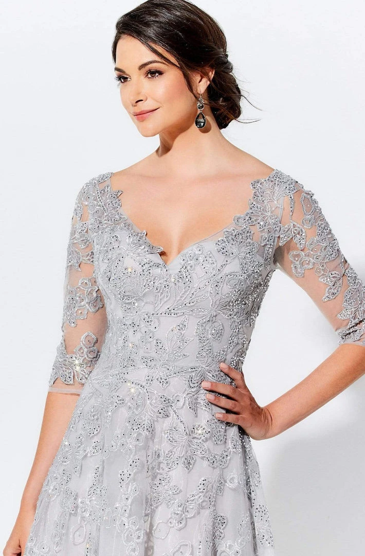 Ivonne D For Mon Cheri Ivonne D By Mon Cheri - 120D02W Elbow Length Embellished Long Dress 8 Ivonne D For Mon Cheri Ivonne D By Mon Cheri - 120D02W Elbow Length Embellished Long Dress