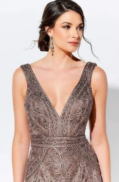 Ivonne D By Mon Cheri - 120D03W Embroidered V-Neck Long Dress Ivonne D For Mon Cheri 17 Ivonne D By Mon Cheri - 120D03W Embroidered V-Neck Long Dress Ivonne D For Mon Cheri