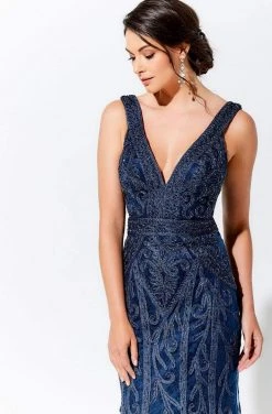 Ivonne D By Mon Cheri - 120D03W Embroidered V-Neck Long Dress Ivonne D For Mon Cheri 19 Ivonne D By Mon Cheri - 120D03W Embroidered V-Neck Long Dress Ivonne D For Mon Cheri