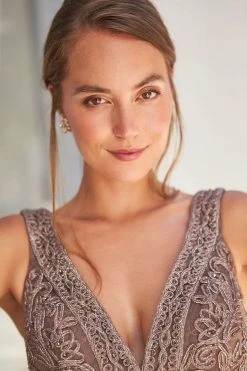 Ivonne D By Mon Cheri - 120D03W Embroidered V-Neck Long Dress Ivonne D For Mon Cheri 26 Ivonne D By Mon Cheri - 120D03W Embroidered V-Neck Long Dress Ivonne D For Mon Cheri