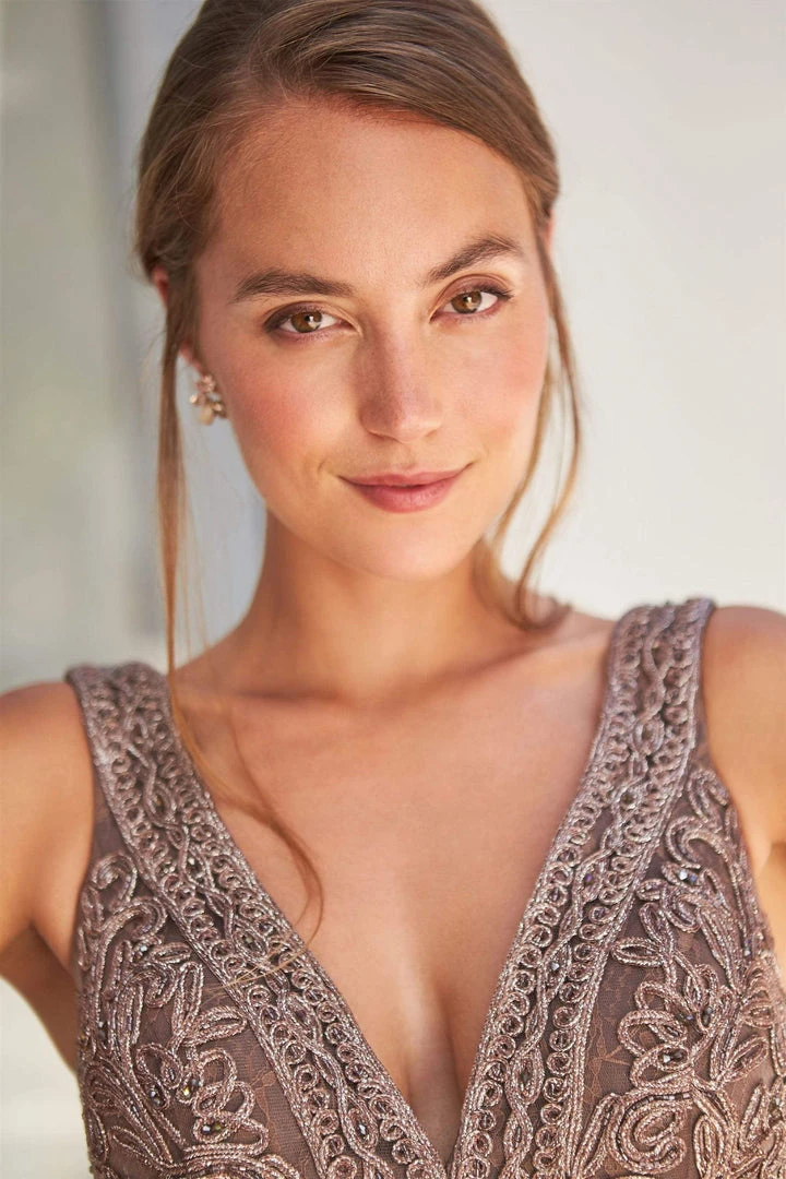 Ivonne D By Mon Cheri - 120D03W Embroidered V-Neck Long Dress Ivonne D For Mon Cheri 13 Ivonne D By Mon Cheri - 120D03W Embroidered V-Neck Long Dress Ivonne D For Mon Cheri