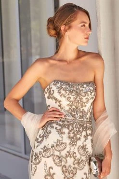 Ivonne D By Mon Cheri - 120D06 Strapless Straight Across Long Dress Ivonne D For Mon Cheri 18 Ivonne D By Mon Cheri - 120D06 Strapless Straight Across Long Dress Ivonne D For Mon Cheri