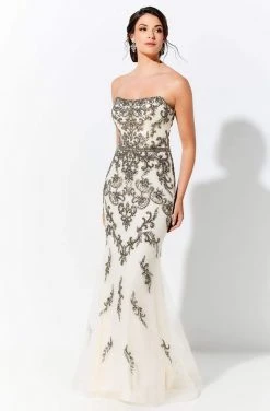 Ivonne D By Mon Cheri - 120D06 Strapless Straight Across Long Dress Ivonne D For Mon Cheri 19 Ivonne D By Mon Cheri - 120D06 Strapless Straight Across Long Dress Ivonne D For Mon Cheri